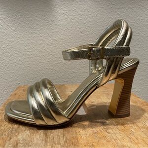 New! Tory Burch Puffed Sandals Spark Gold